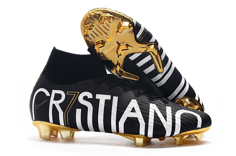 cr7 white gold boots