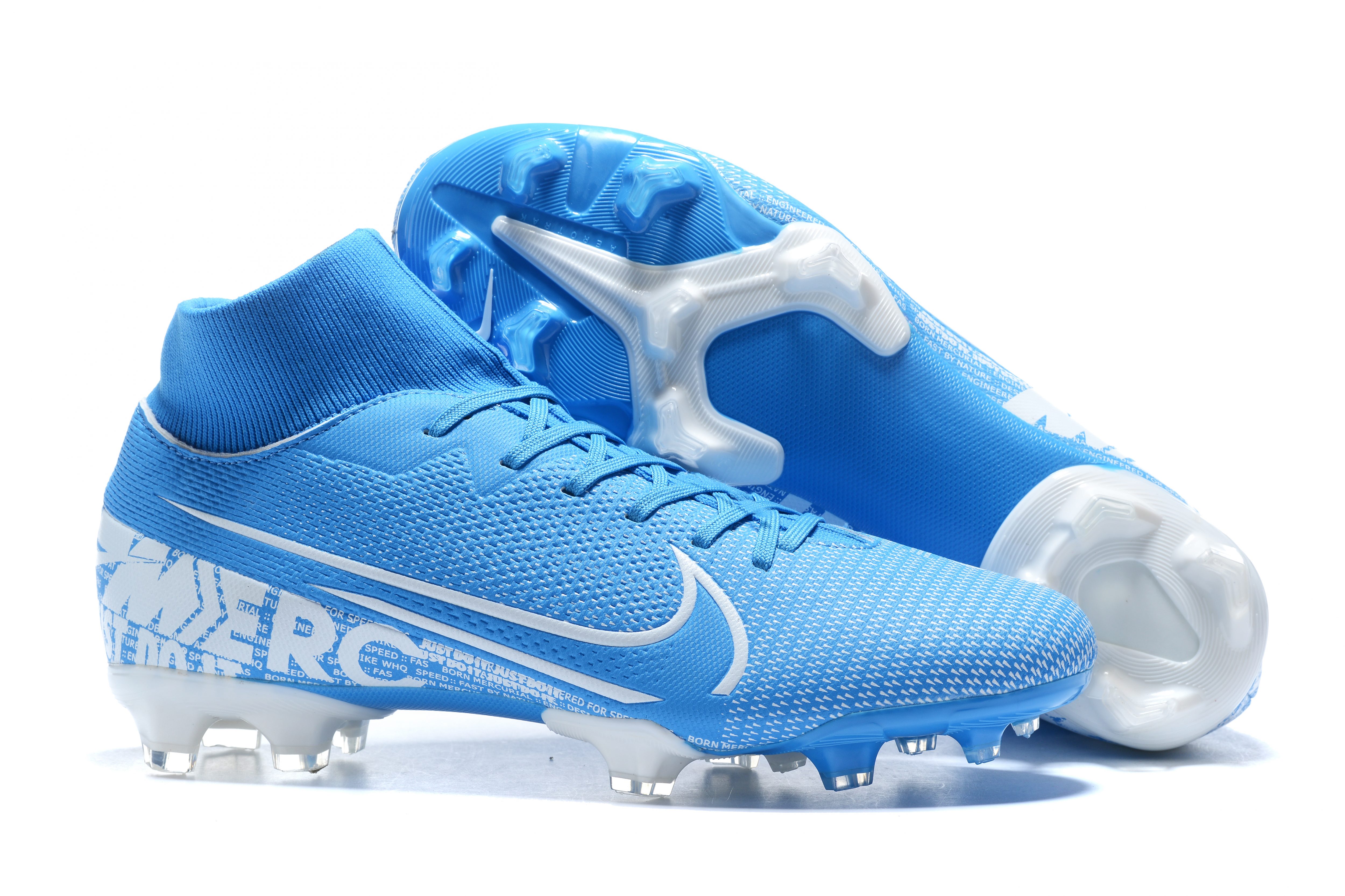 Nike Mercurial Superfly VII Club FG-blue White Sale