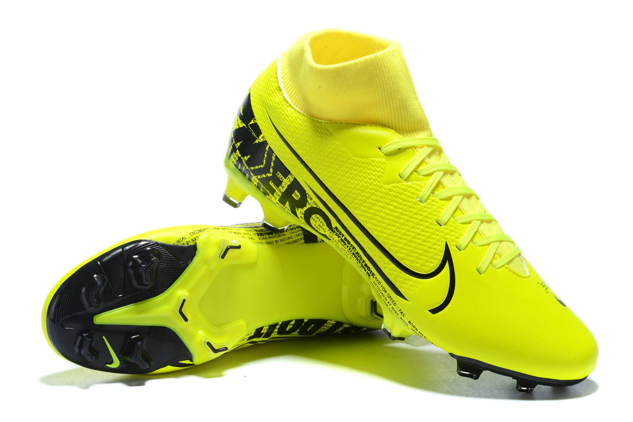 mercurial grey and yellow