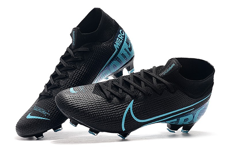 Football Nike Mercurial Superfly VII Elite FG-Core -Black Blue Cheap