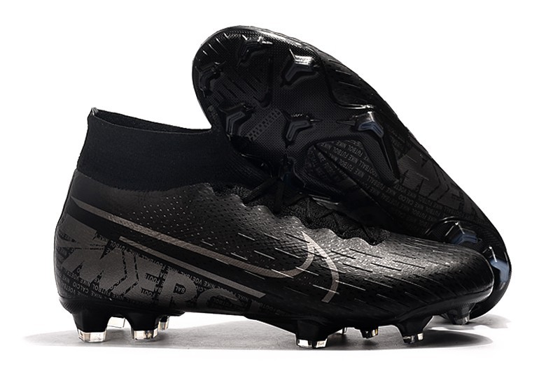 Free shipping Nike Mercurial Superfly VII 7 Elite FG Core Black Grey