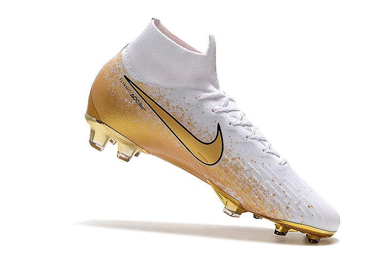 Mercurial Superfly 6 FG Euphoria Mode - White Champagne Gold Black whirlwind
