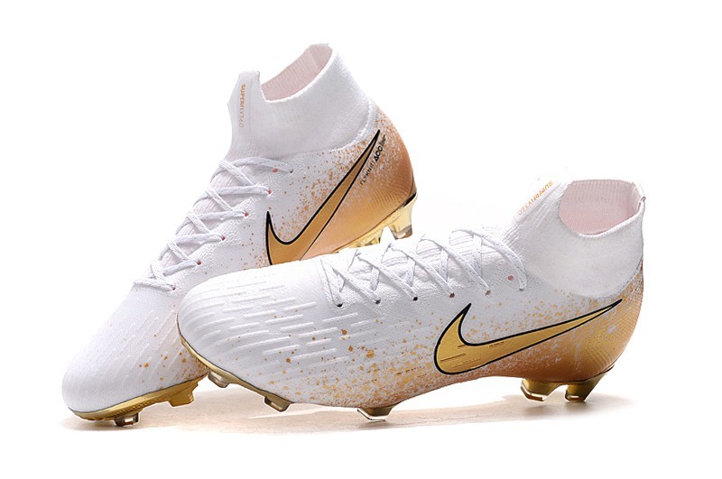 nike mercurial superfly gold white