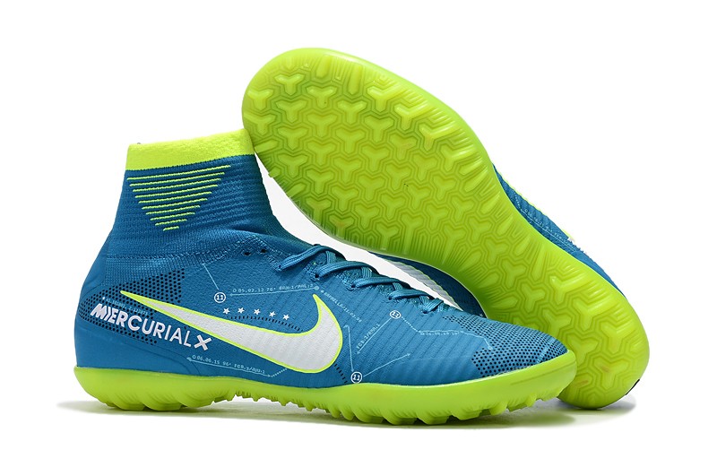 Nike Mercurial Superfly V 5 SX Neymar TF-Blue White Army Green Right