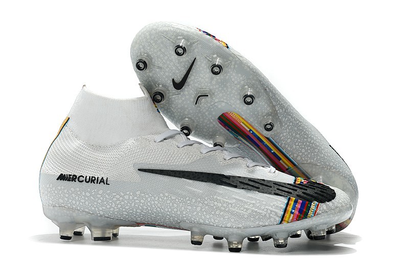 Nike Mercurial Superfly VI 6 Elite AG LVL UP- Pure Platinum White Black right