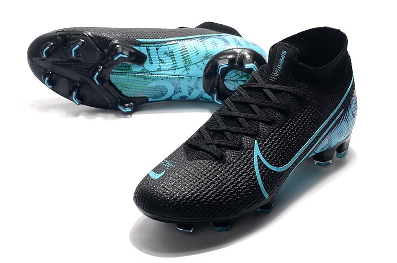 Nike Mercurial Superfly VII Elite FG Football Boots Core Black Blue Sell