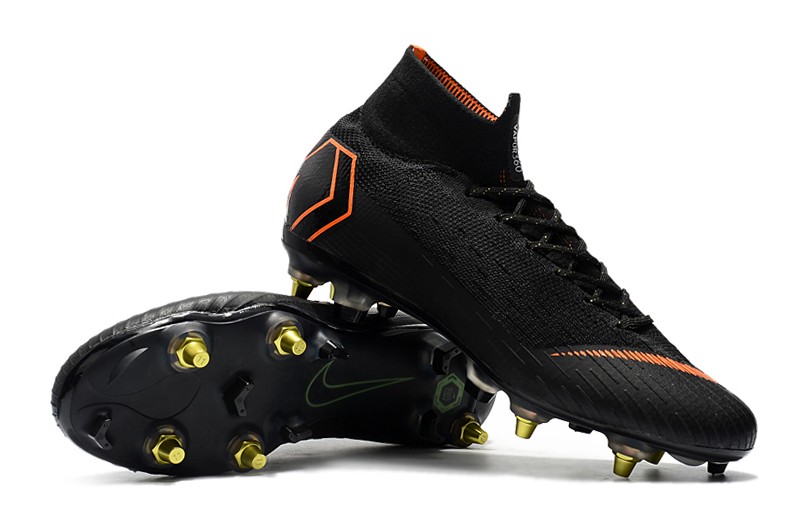 nike black and orange soccer cleats