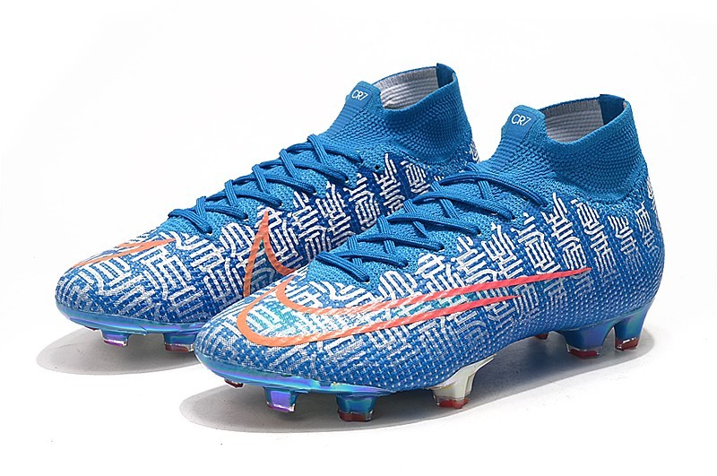 blue cr7 soccer cleats