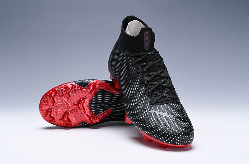 Football Jordan x PSG Nike Mercurial Superfly 6 VI 360 Elite FG - Black Red panel