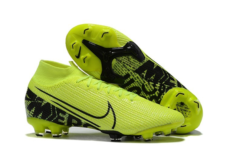 black and yellow nike mercurial