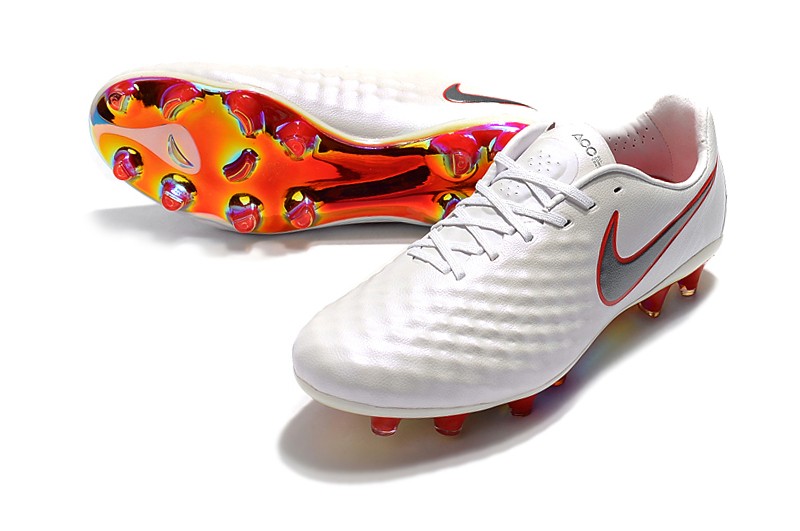 Nike Magista Obra II FG-White / Light Red