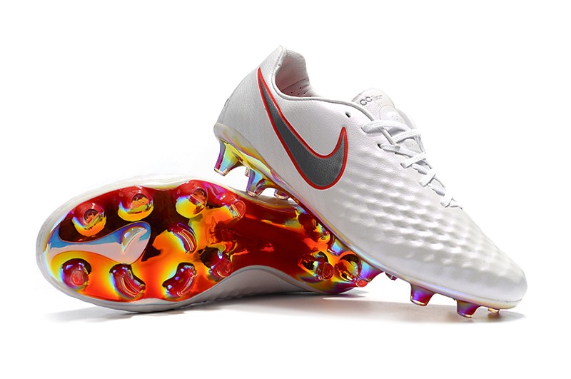 capoc Misterio visitante Nike Magista Obra II Elite FG-White / Light Red