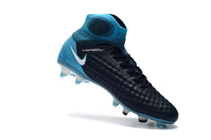 Nike Magista Obra II FG - White Glacier Blue Obsidian shoes