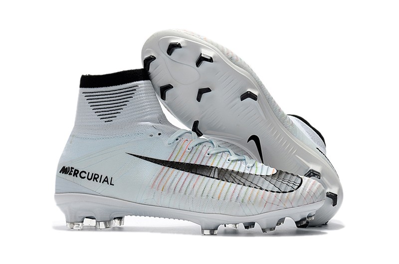 nike mercurial superfly v fg soccer cleats blue black white