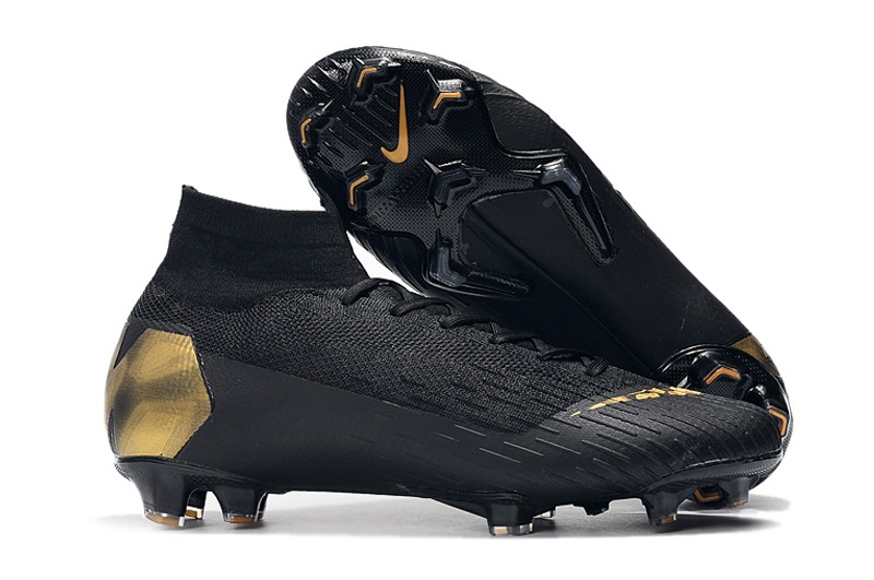 Nike Mercurial Superfly VI 6 Black Lux Elite FG - Black Football