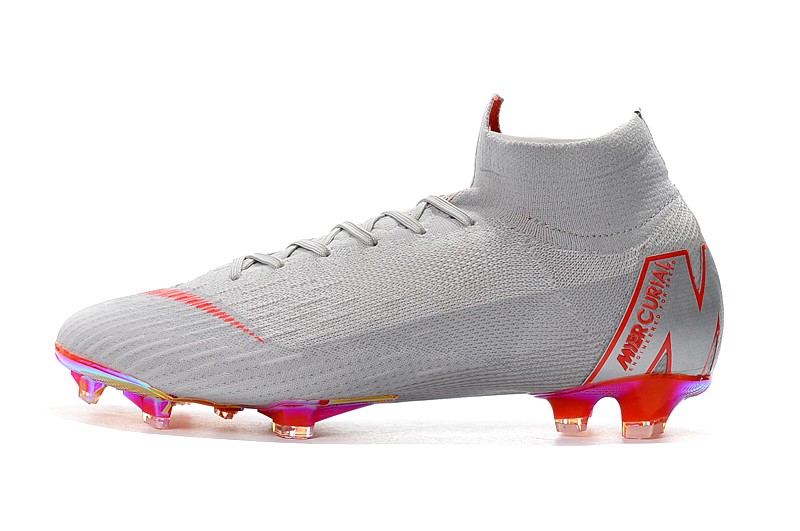 nike mercurial superfly grey and red