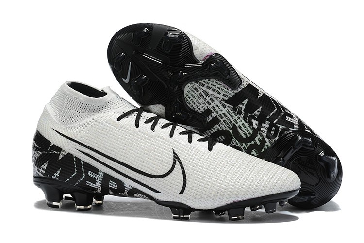 Nike Mercurial Superfly VII 7 Elite FG - White Black whirlwind