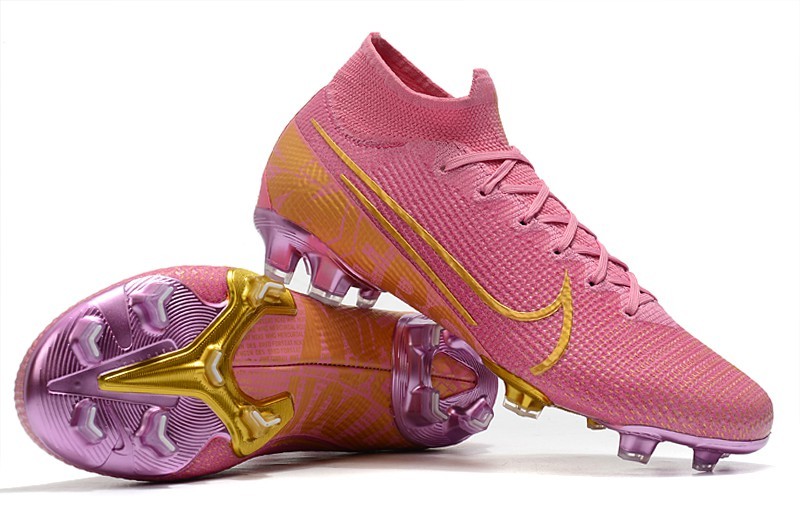 Nike Mercurial Superfly VII Elite FG Ballon d'Or Sell Retail - Pink Purple Gold Right