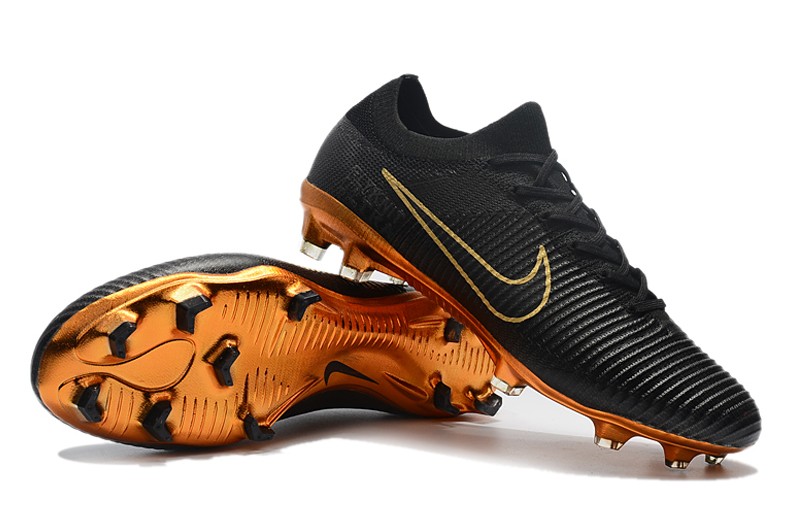 Nike Vapor Flyknit Ultra Metallic Gold Black