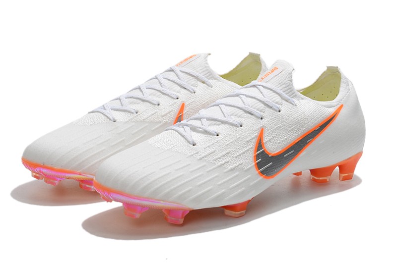 nike mercurial white orange