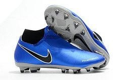 Nike Phantom VSN Academy DF FG MG blue silver gray shoes