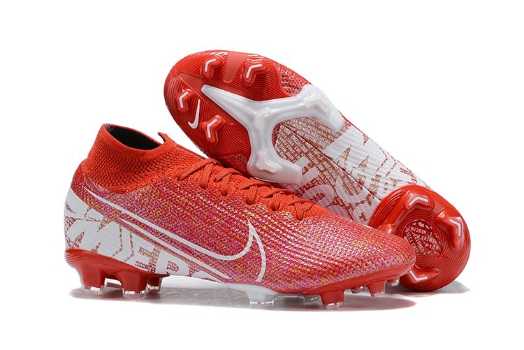 Right Nike Mercurial Superfly VII Elite FG Nike By You - Red White side