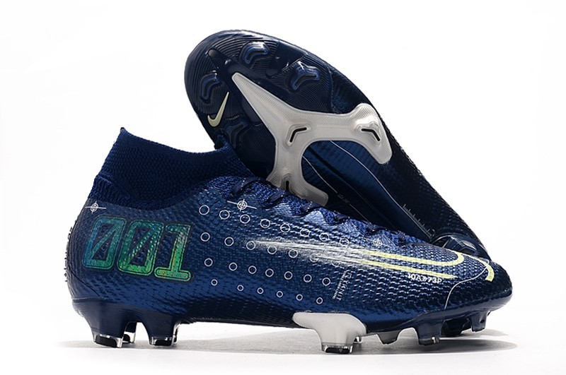 nike mercurial blue and silver