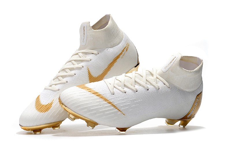 nike vapor cleats white and gold