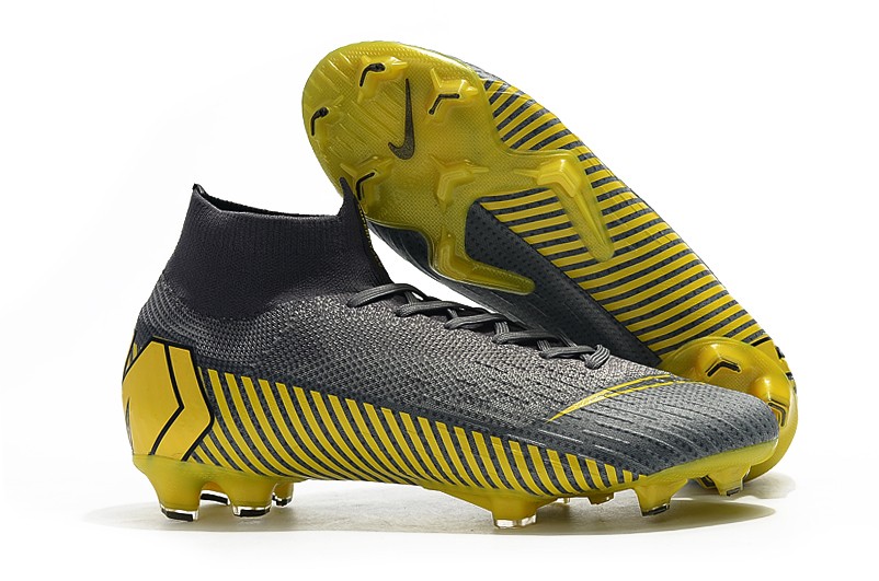 Soccer cleats Nike Mercurial Superfly VI 6 Game Over FG-Dark Grey Yellow right