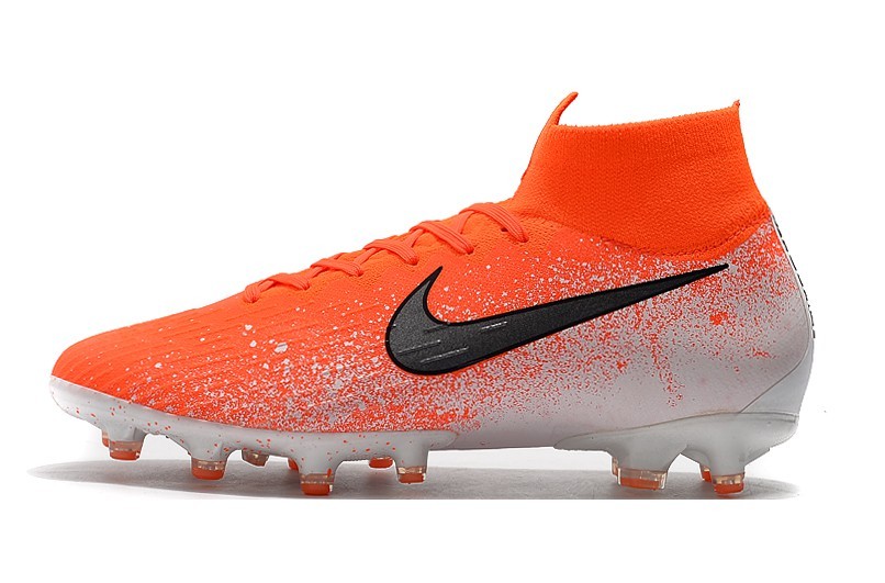 orange and white mercurials