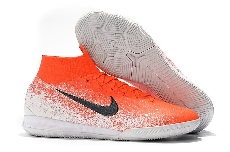 Nike Mercurial Superfly VI Elite IC-Hyper Crimson Orange White