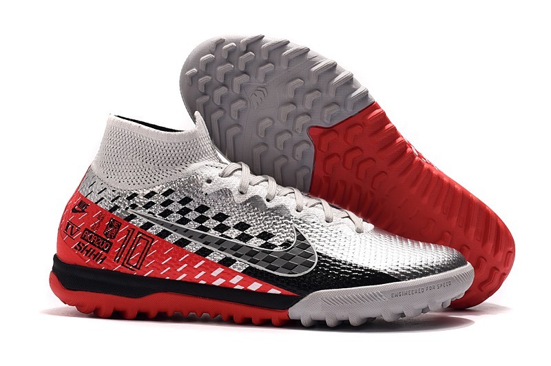 Nike Mercurial Superfly VII 7 Neymar Elite TF - White Red Black whirlwind