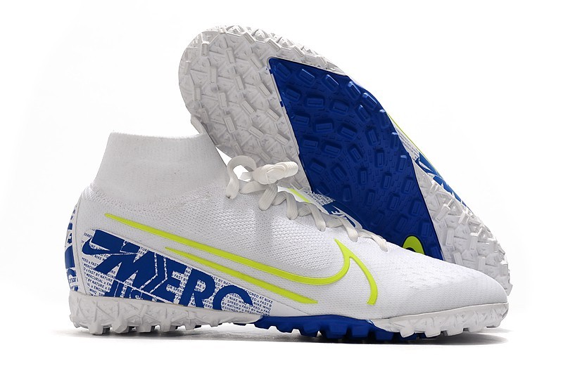 Nike Mercurial SuperflyX 7 Elite TF - White Blue Volt