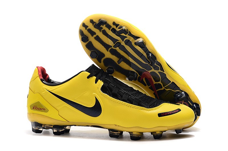 Nike Total 90 Laser SE FG Refurbished Boots-Passionate Yellow Black Shop