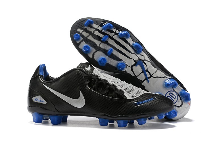 Nike Total 90 Laser SE FG Remake Boots - Black Blue White whirlwind