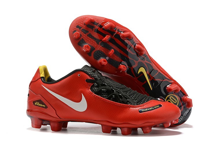 Nike Total 90 Laser SE FG Remake Boots - Red Black White Right