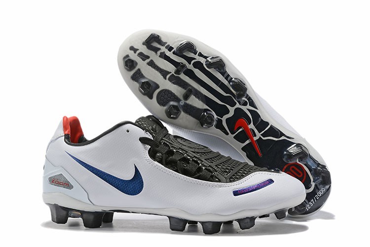 Nike Total 90 Laser SE FG Remake Boots - White Black Blue Sell
