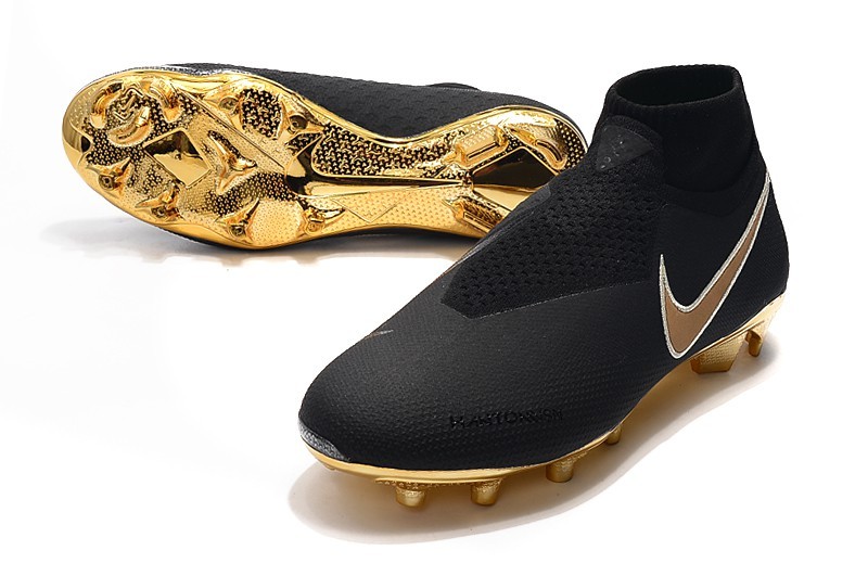 nike phantom black gold