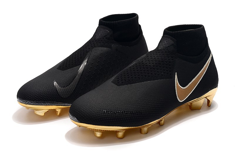 gold and black nike football boots