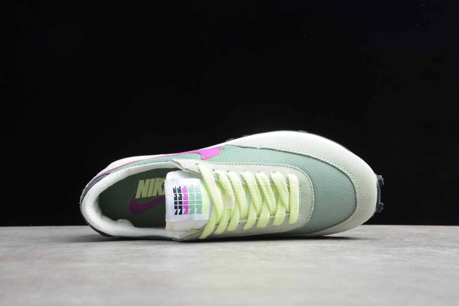 nike purple green shoes