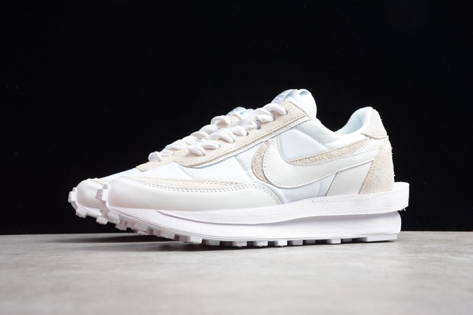 Nike LD Waffle Sacai White Nylon Silver buy