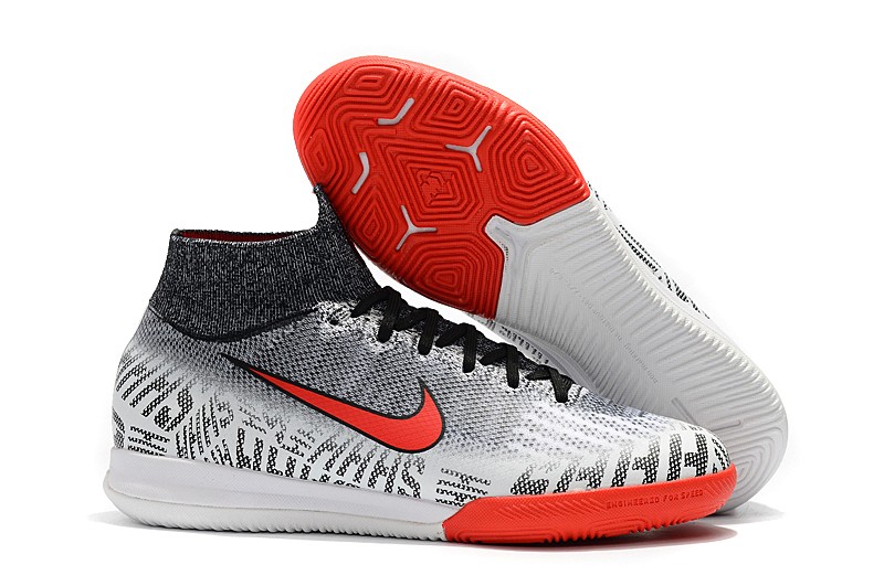 Nike Mercurial Superfly VI Elite Neymar IN-White Gray Red Right