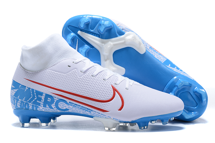 Nike Mercurial Superfly VII Club FG-White Blue Right