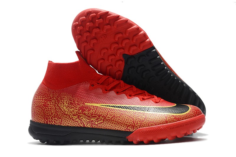 Nike Mercurial SuperflyX VI 6 Elite China Editon TF - Red Gold Black Sell