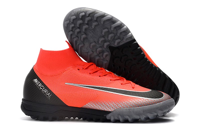 Nike Mercurial SuperflyX VI CR7 Chapter 7 TF-Bright Red Black Dark Grey