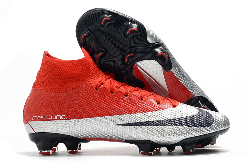 Nike Superfly 7 Elite SE FG-Red Silver White shoes