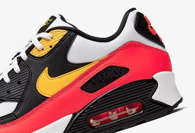 air max 90 red yellow black