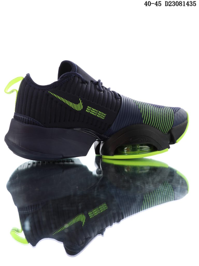 nike training air zoom superrep sneakers in neon green