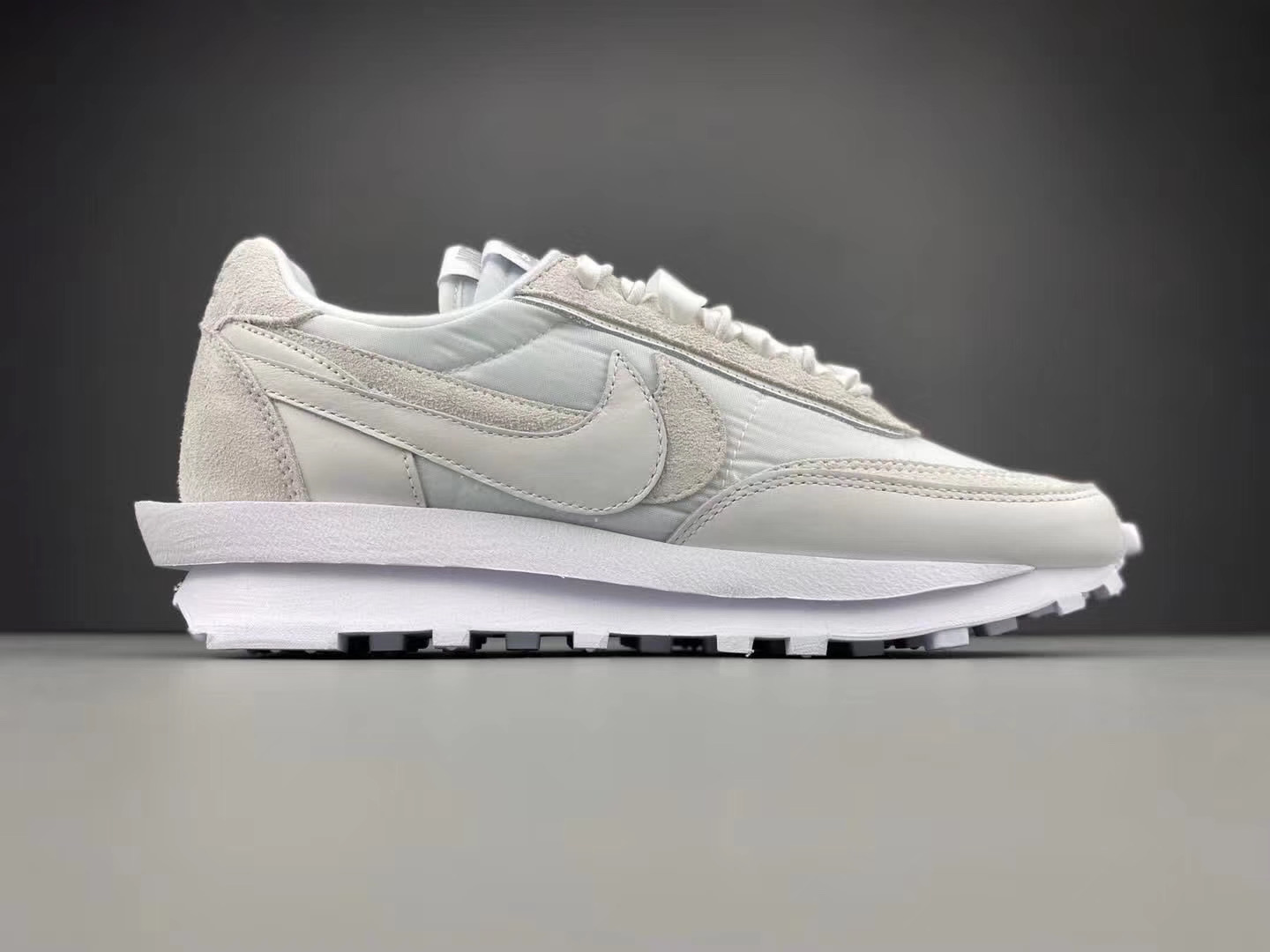 Nike LD Waffle Sacai white nylon gray Selling