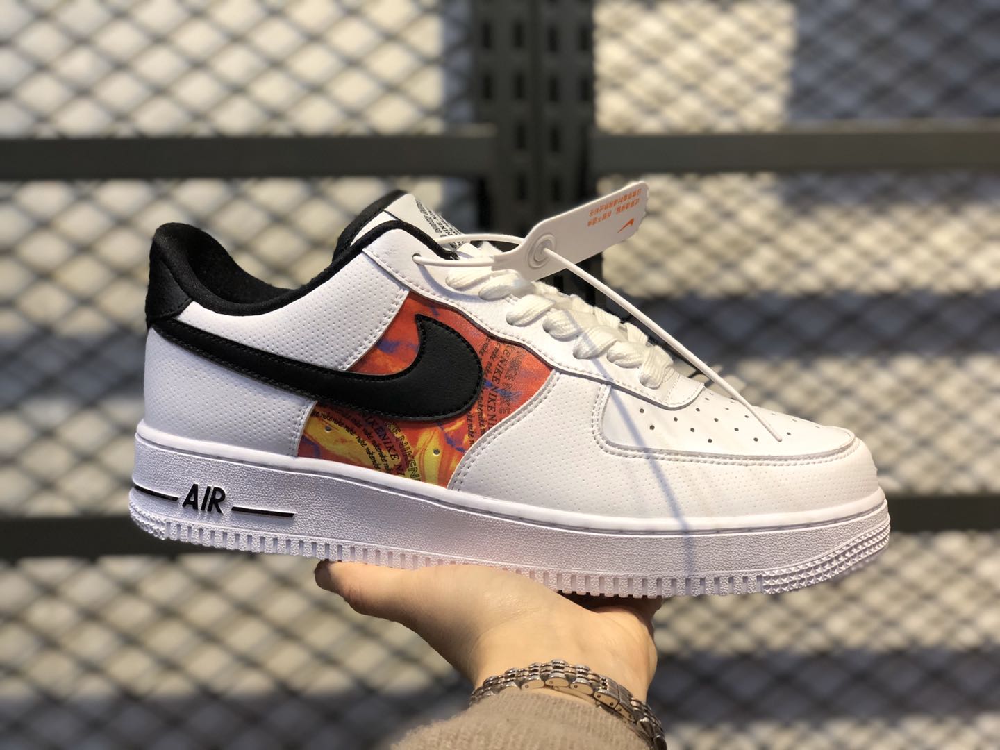 air force 1 lv8 white orange